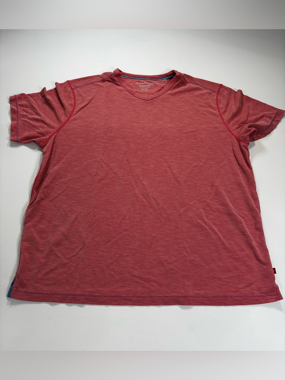 Tommy Bahama Coral-Red Short Sleeve Crew Neck Tee